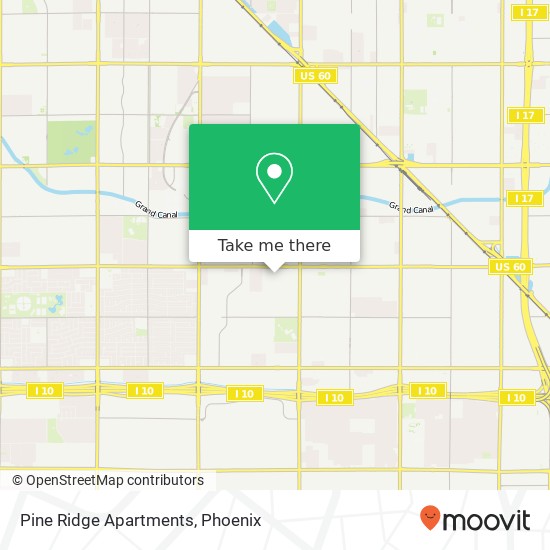 Pine Ridge Apartments map