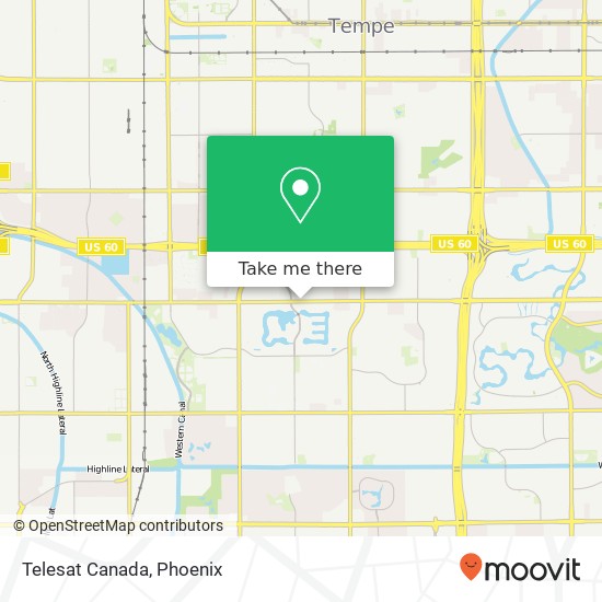 Telesat Canada map