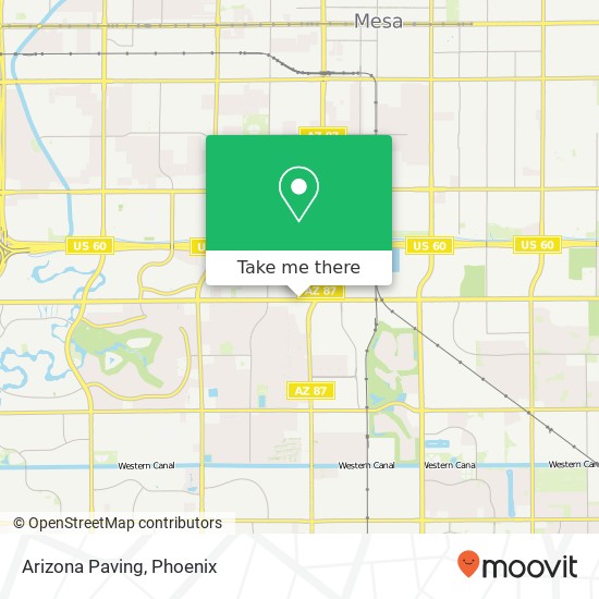 Arizona Paving map