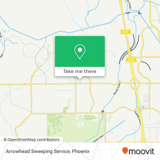 Arrowhead Sweeping Service map