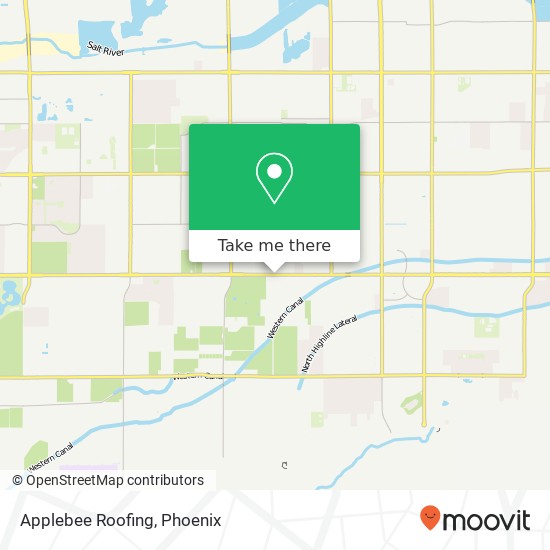 Applebee Roofing map