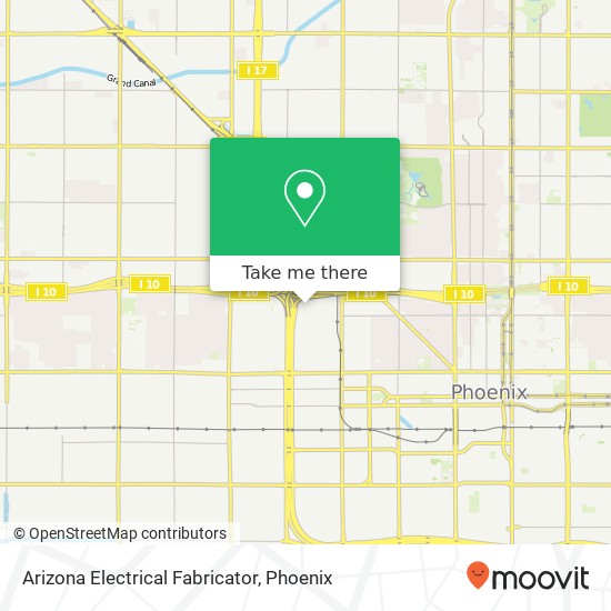 Arizona Electrical Fabricator map