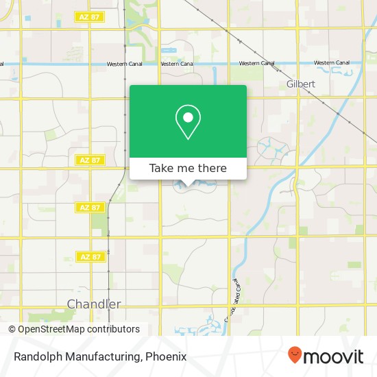 Randolph Manufacturing map