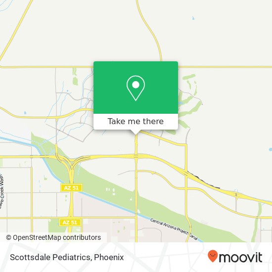 Scottsdale Pediatrics map