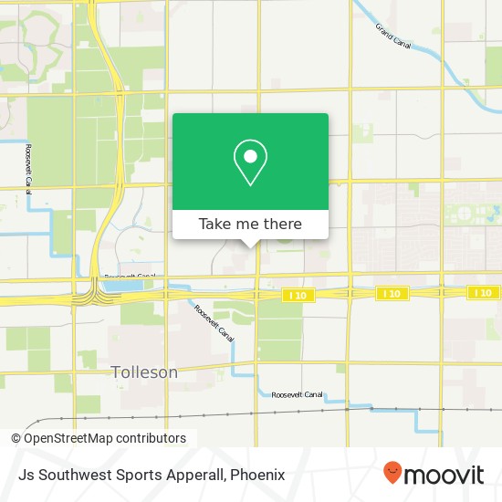 Mapa de Js Southwest Sports Apperall