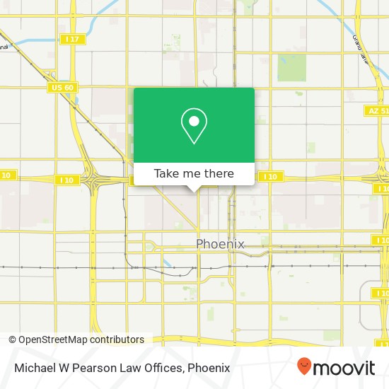 Michael W Pearson Law Offices map