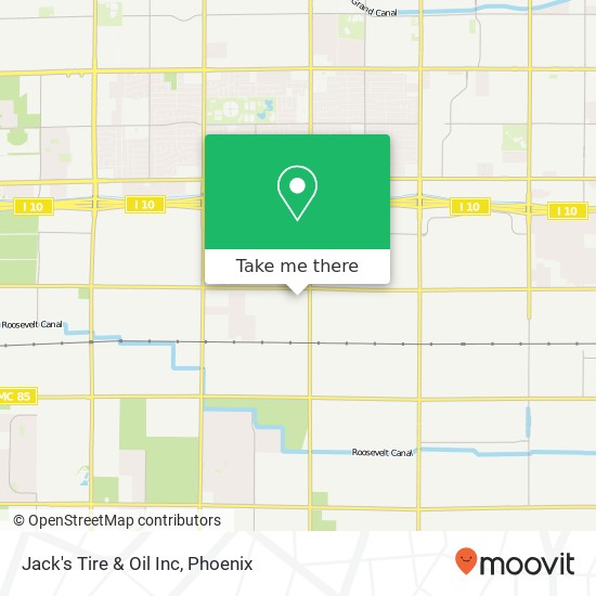 Jack's Tire & Oil Inc map