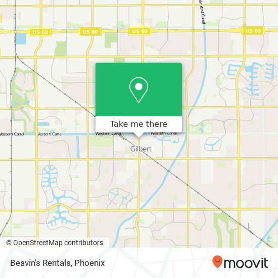 Beavin's Rentals map