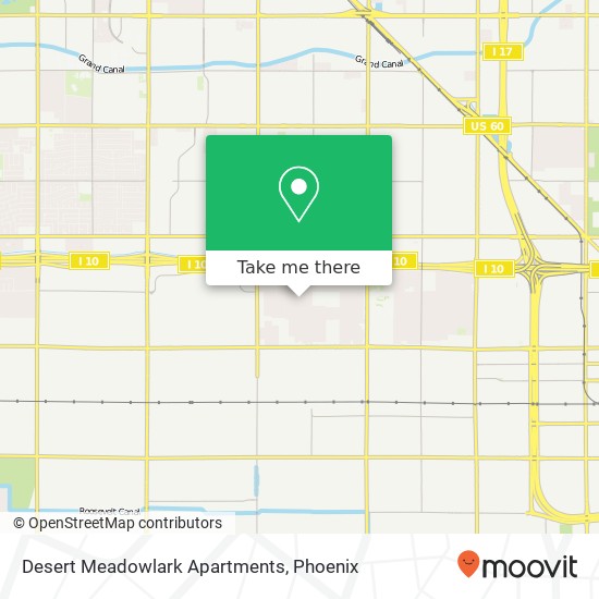 Mapa de Desert Meadowlark Apartments