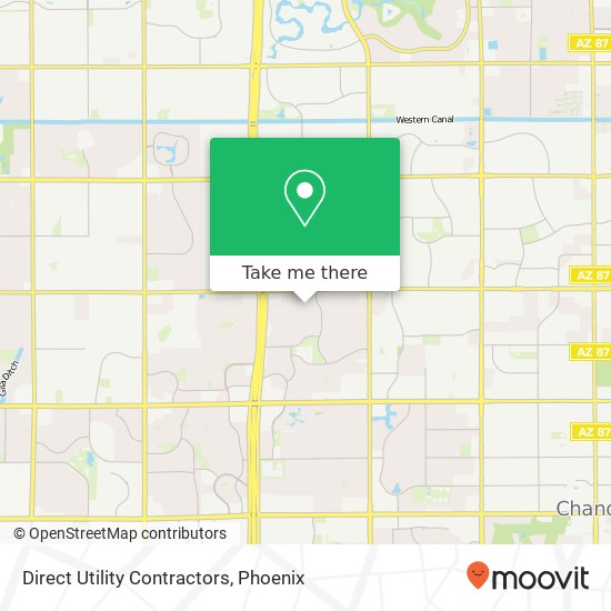 Direct Utility Contractors map