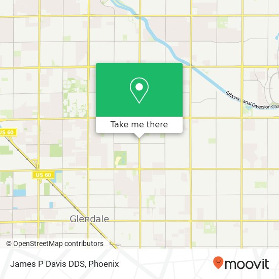 James P Davis DDS map