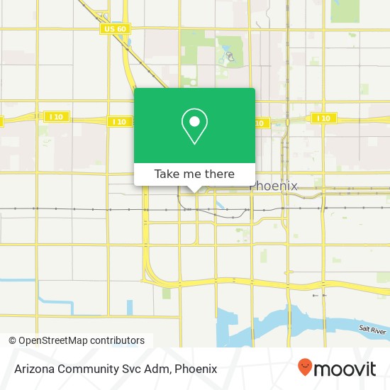 Arizona Community Svc Adm map