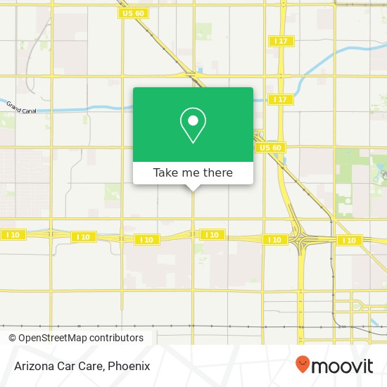 Arizona Car Care map