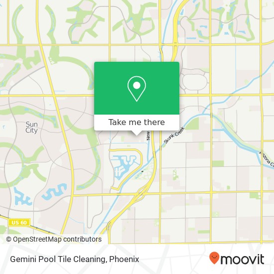 Gemini Pool Tile Cleaning map