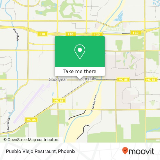 Pueblo Viejo Restraunt map