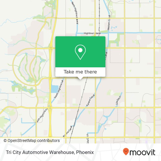 Tri City Automotive Warehouse map