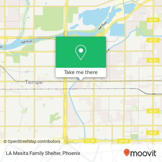 LA Mesita Family Shelter map