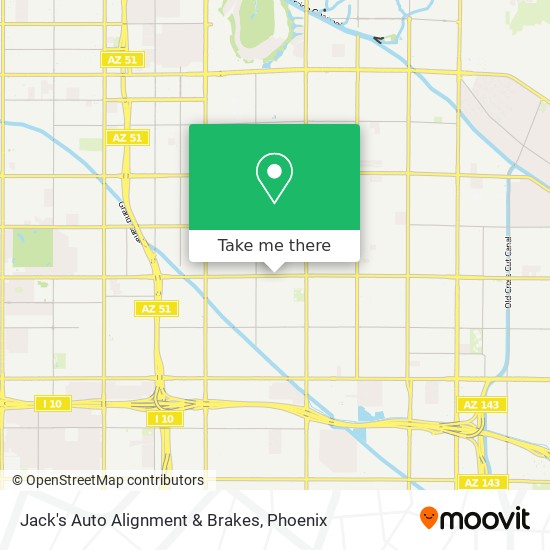 Mapa de Jack's Auto Alignment & Brakes