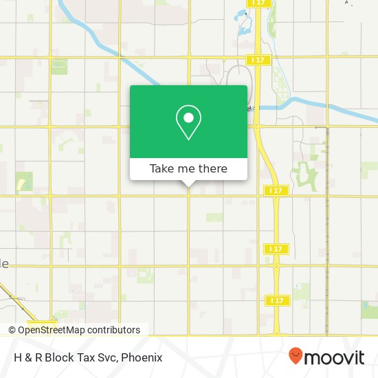 H & R Block Tax Svc map