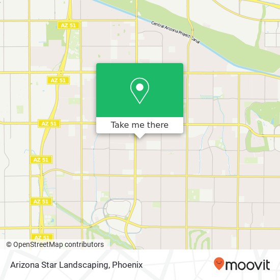 Arizona Star Landscaping map