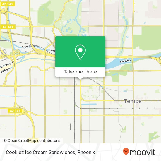 Cookiez Ice Cream Sandwiches map