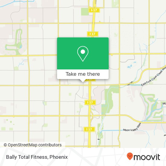 Bally Total Fitness map