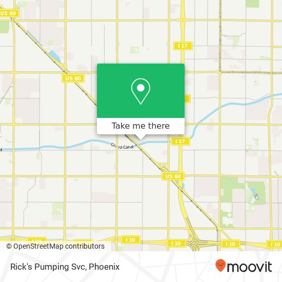 Rick's Pumping Svc map