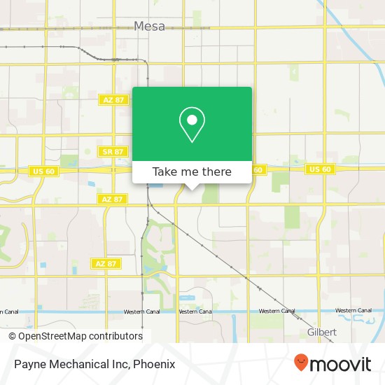 Payne Mechanical Inc map