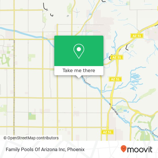 Mapa de Family Pools Of Arizona Inc