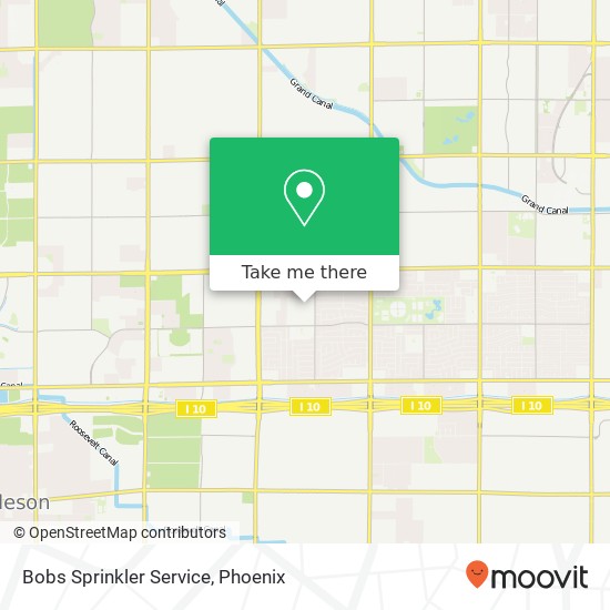 Bobs Sprinkler Service map