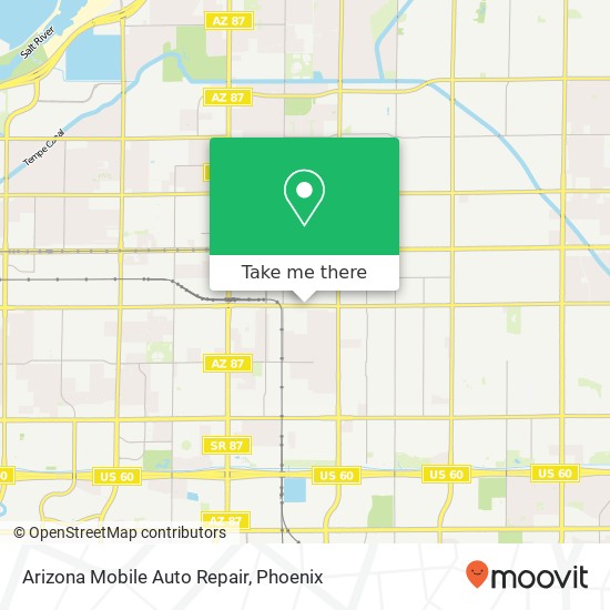 Arizona Mobile Auto Repair map