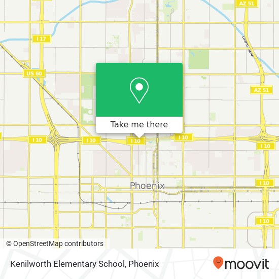 Kenilworth Elementary School map