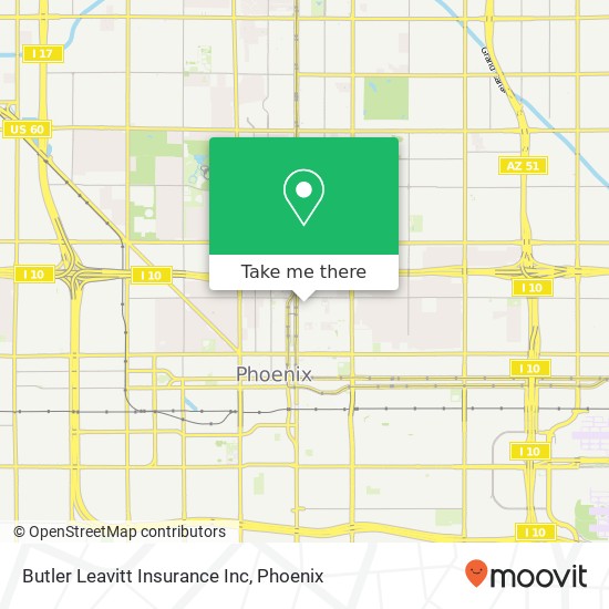 Mapa de Butler Leavitt Insurance Inc