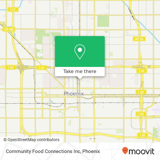 Mapa de Community Food Connections Inc