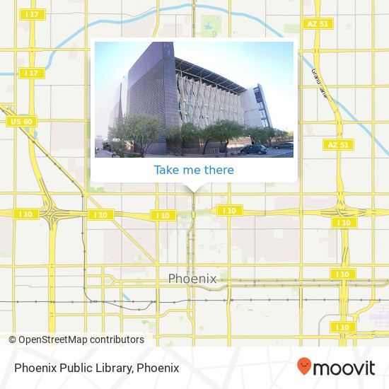 Phoenix Public Library map