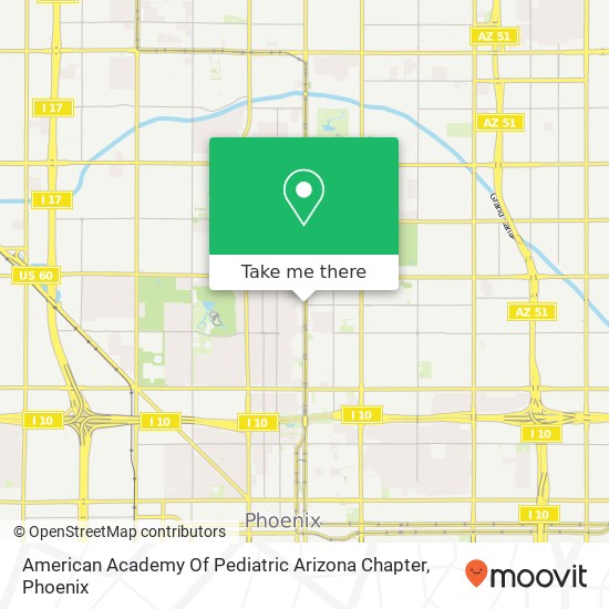 Mapa de American Academy Of Pediatric Arizona Chapter