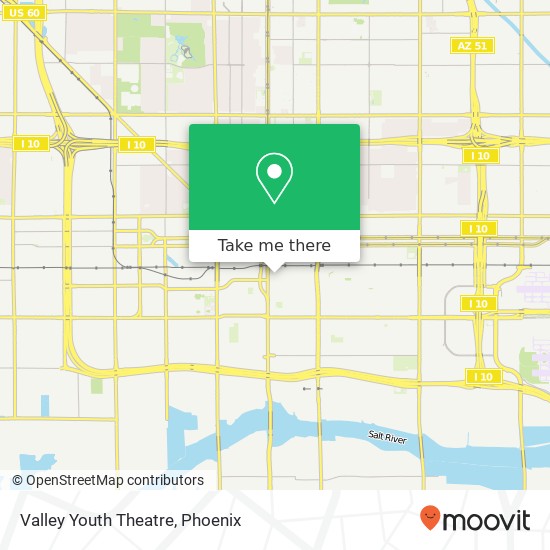 Valley Youth Theatre map