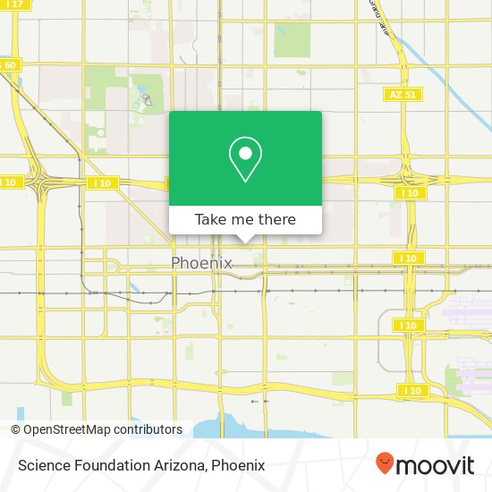Mapa de Science Foundation Arizona