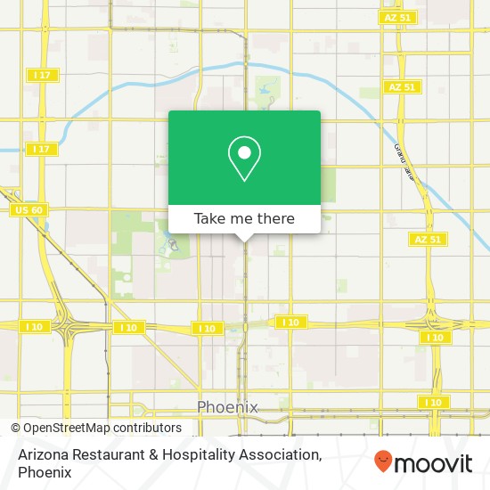 Mapa de Arizona Restaurant & Hospitality Association