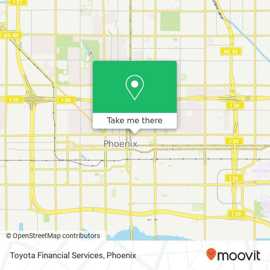 Toyota Financial Services map