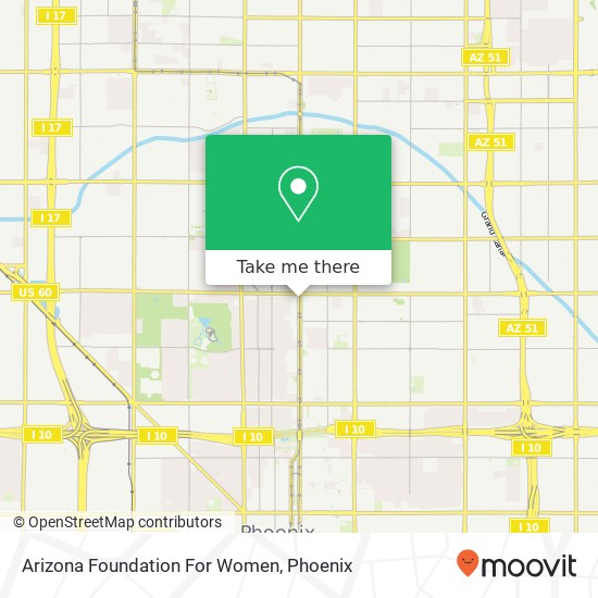 Arizona Foundation For Women map