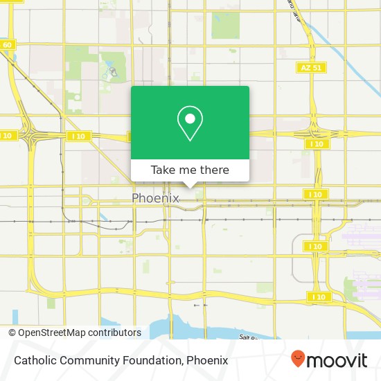 Catholic Community Foundation map