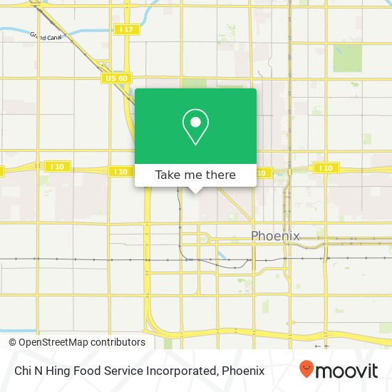 Mapa de Chi N Hing Food Service Incorporated