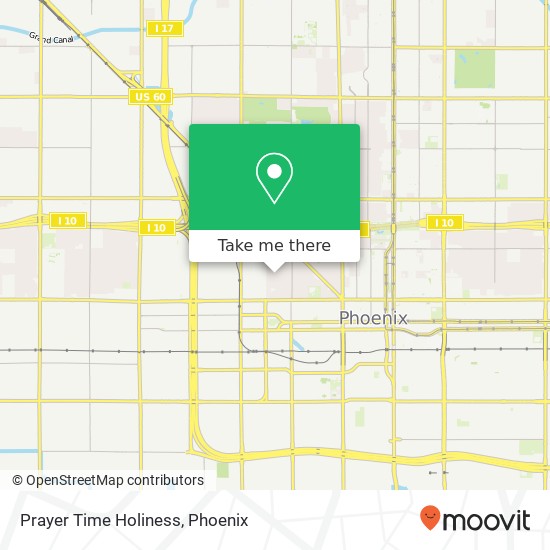 Mapa de Prayer Time Holiness