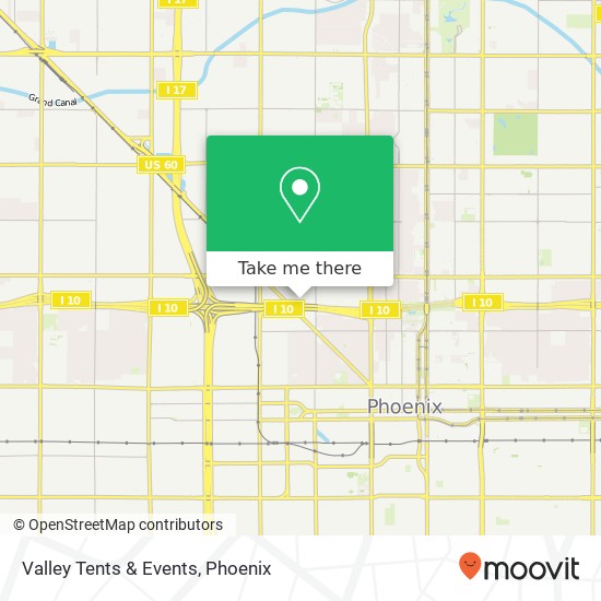 Valley Tents & Events map