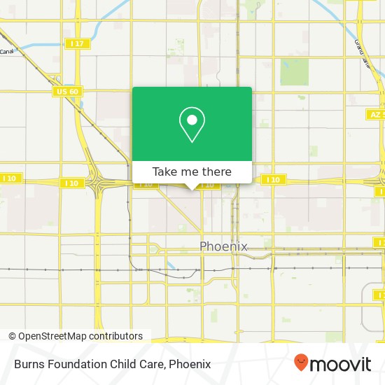 Mapa de Burns Foundation Child Care