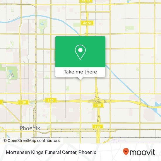 Mapa de Mortensen Kings Funeral Center