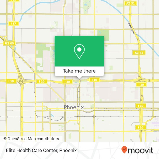 Elite Health Care Center map