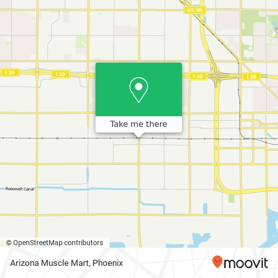 Mapa de Arizona Muscle Mart