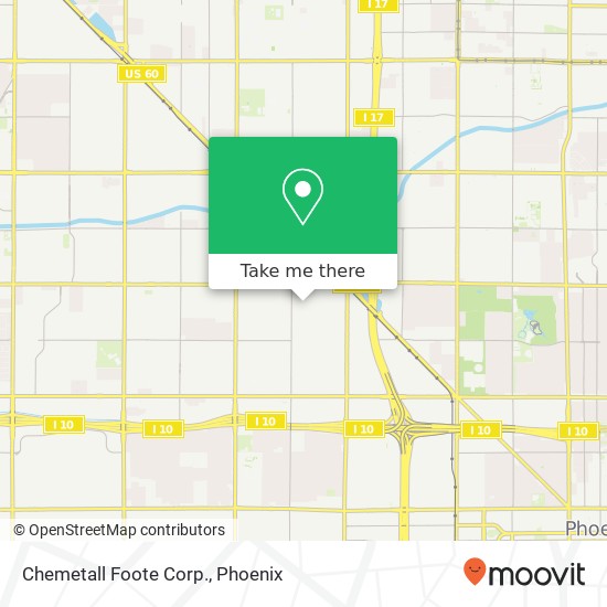 Chemetall Foote Corp. map